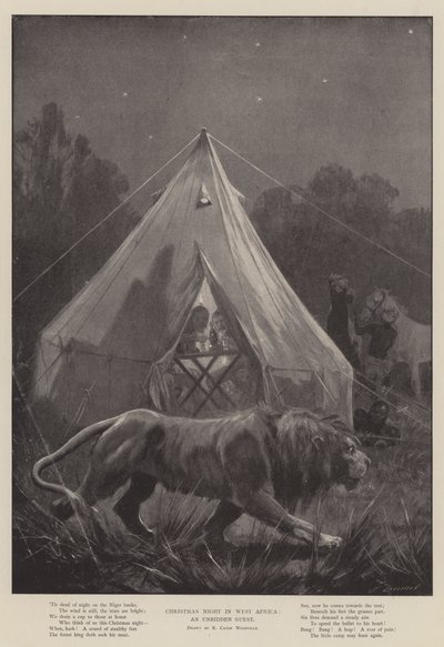 Noche de Navidad en África Occidental, un invitado no deseado de Richard Caton Woodville junior